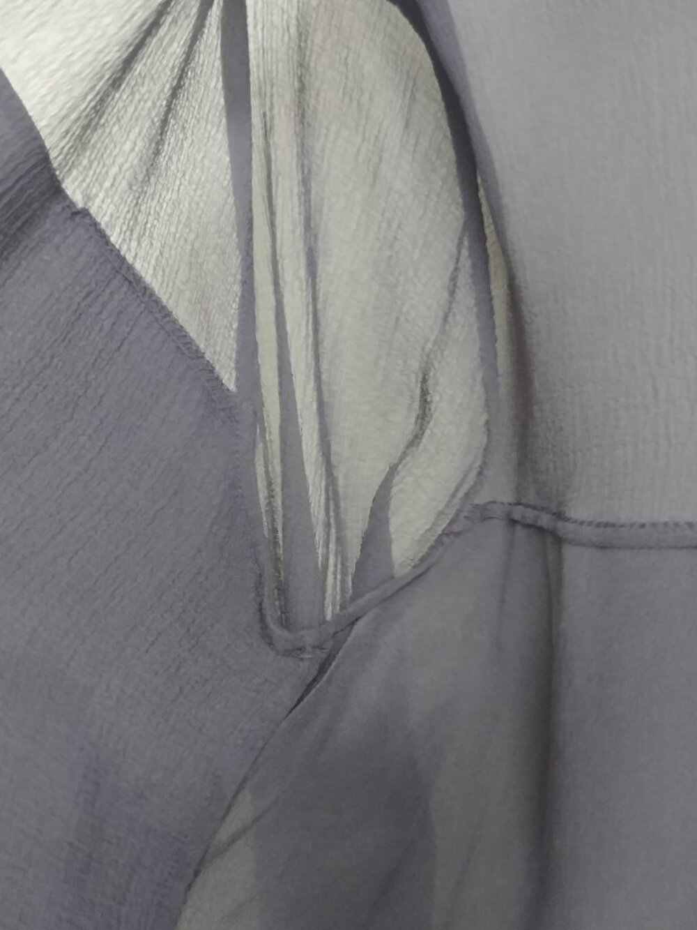 T by Alexander Wang 100% silk semi sheer black button down shirt top Small - Picture 4 of 16